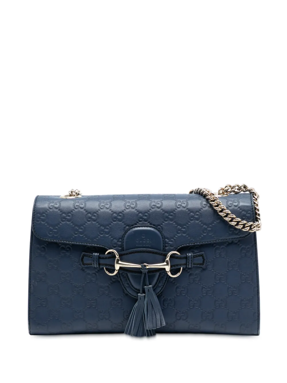 Gucci Pre-Owned 2000-2015 Medium Guccissima Emily shoulder bag - Blu