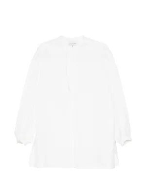 COMME des GARÇONS ボリュームスリーブ シャツ XS ホワイト Comme Des Garçons Homme Plus メッシュ ロングスリーブ シャツ