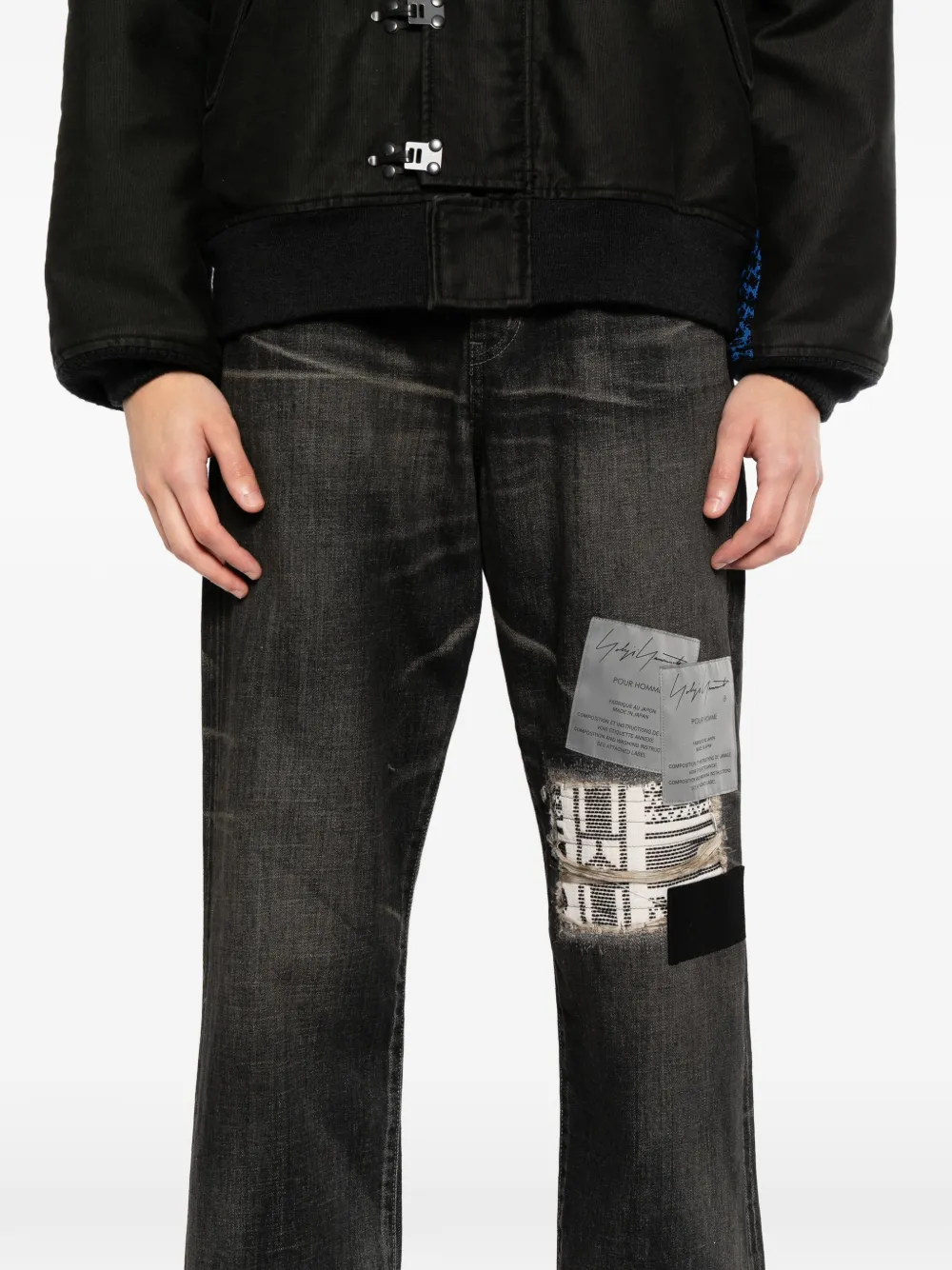 Yohji Yamamoto x Neighborhood Savage jeans Zwart