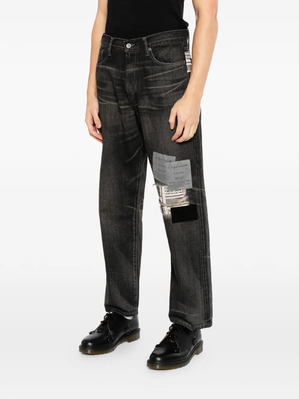 Yohji Yamamoto x Neighborhood Savage jeans Zwart