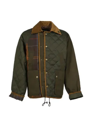 sacai グレー キルティングジャンパー Sacai シアリングカラー パデッドジャケット | グレー | FARFETCH JP