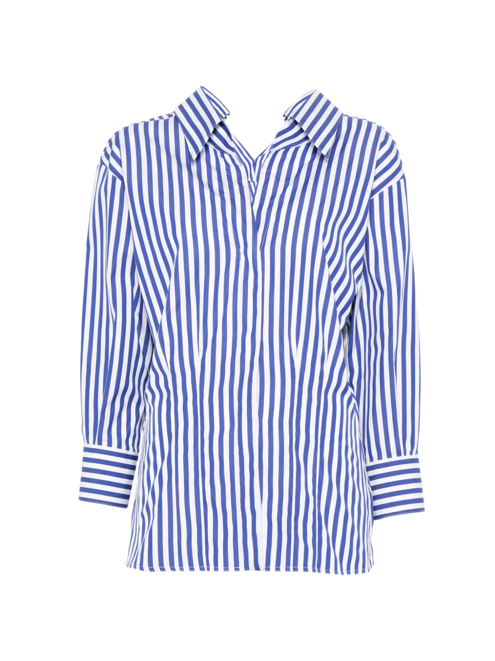 Givenchy striped V-neck shirt - Blu