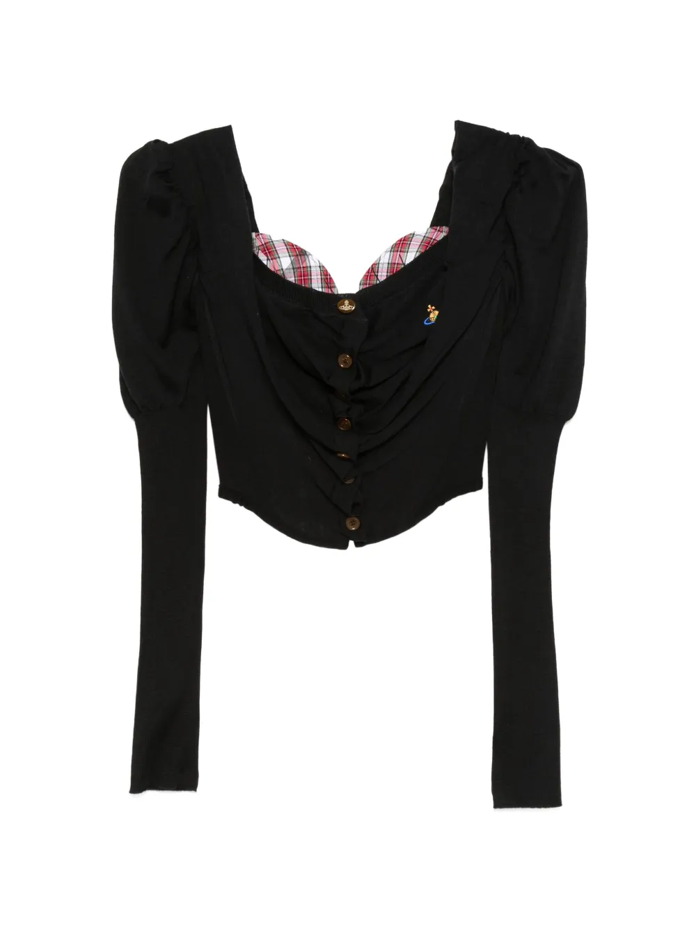 Vivienne Westwood button bea corset top - Nero