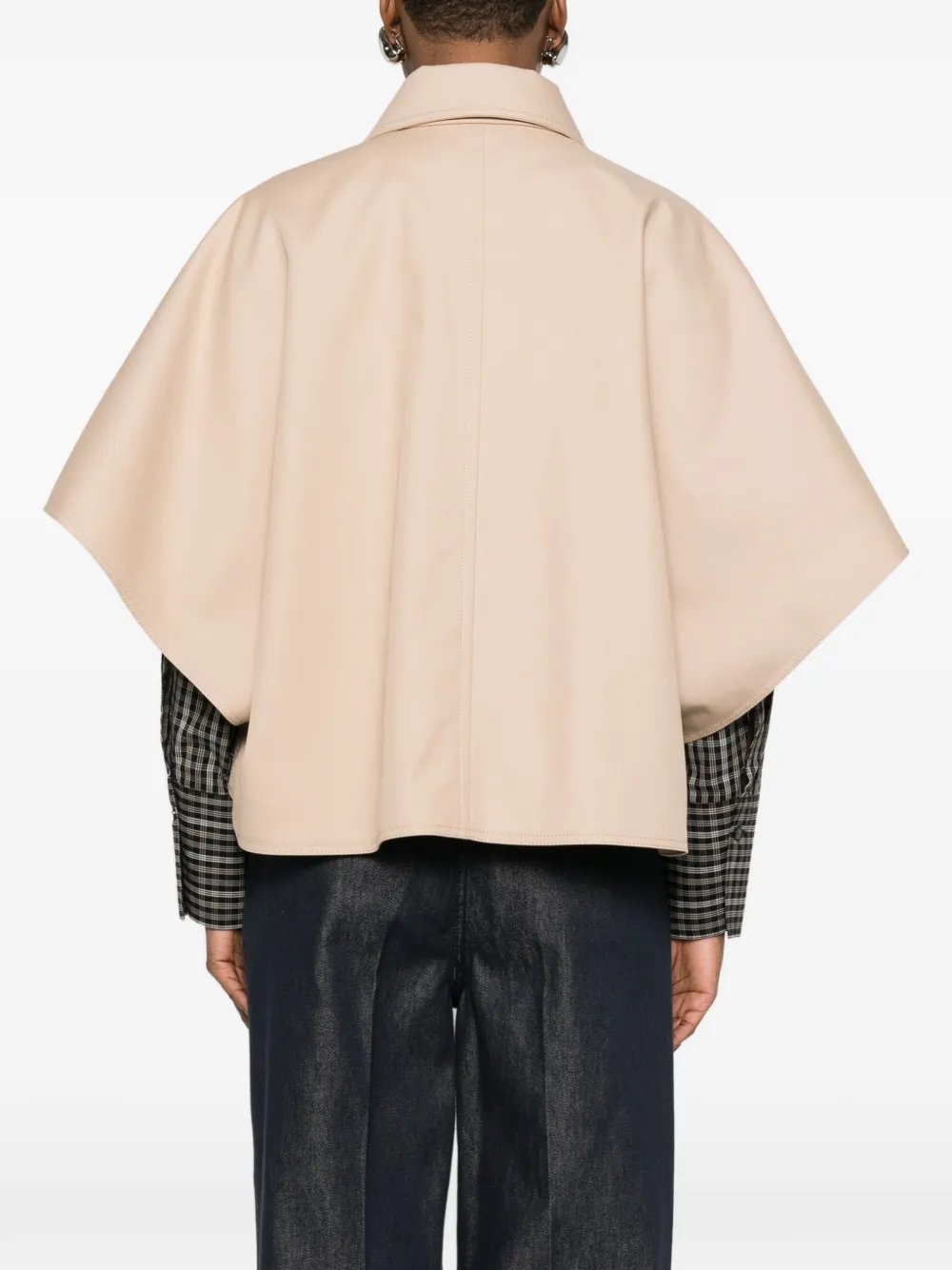 Max Mara Katoenen cape Beige