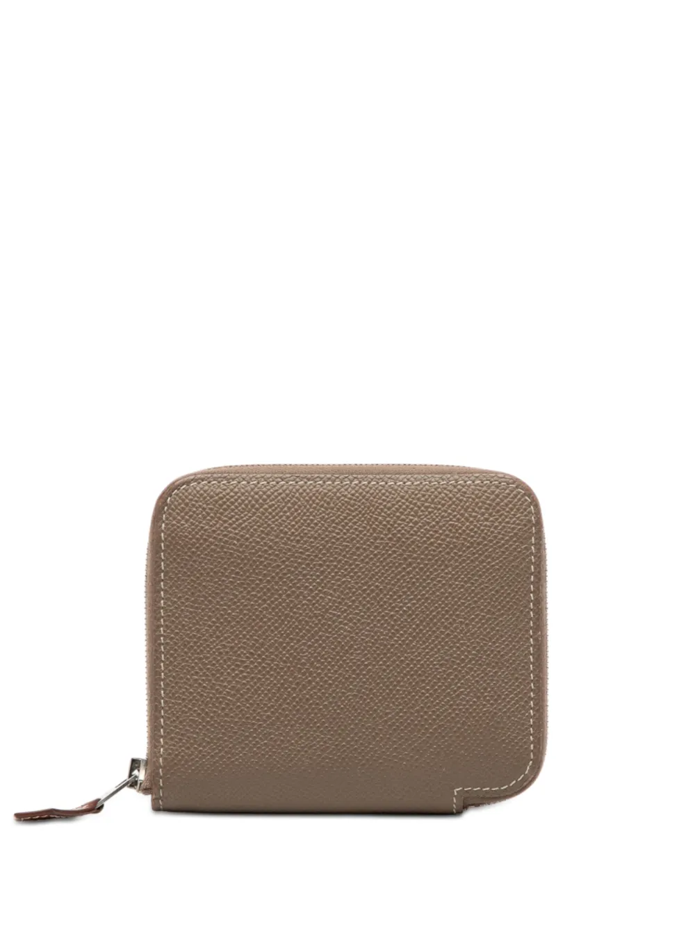 Hermès Pre-Owned 2016 Epsom Silk in Compact Wallet small wallets - Marrone