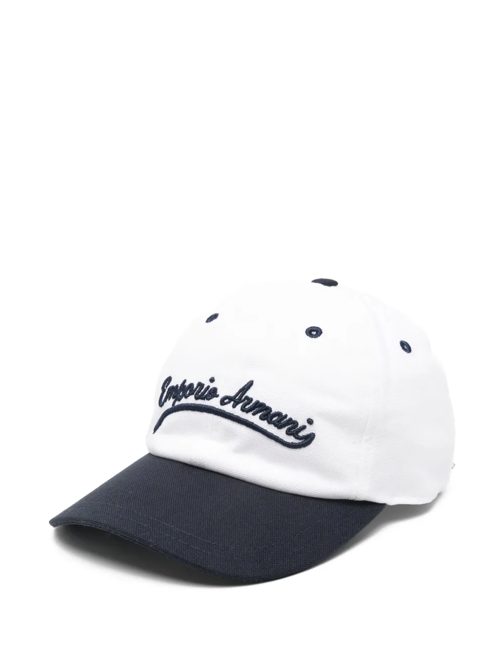 Emporio Armani Kids embroidered cap - Bianco