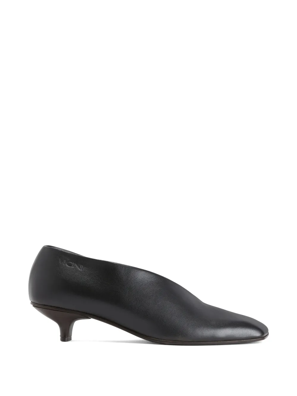 Vicini Asymmetrical-cutout Square Pumps In Black