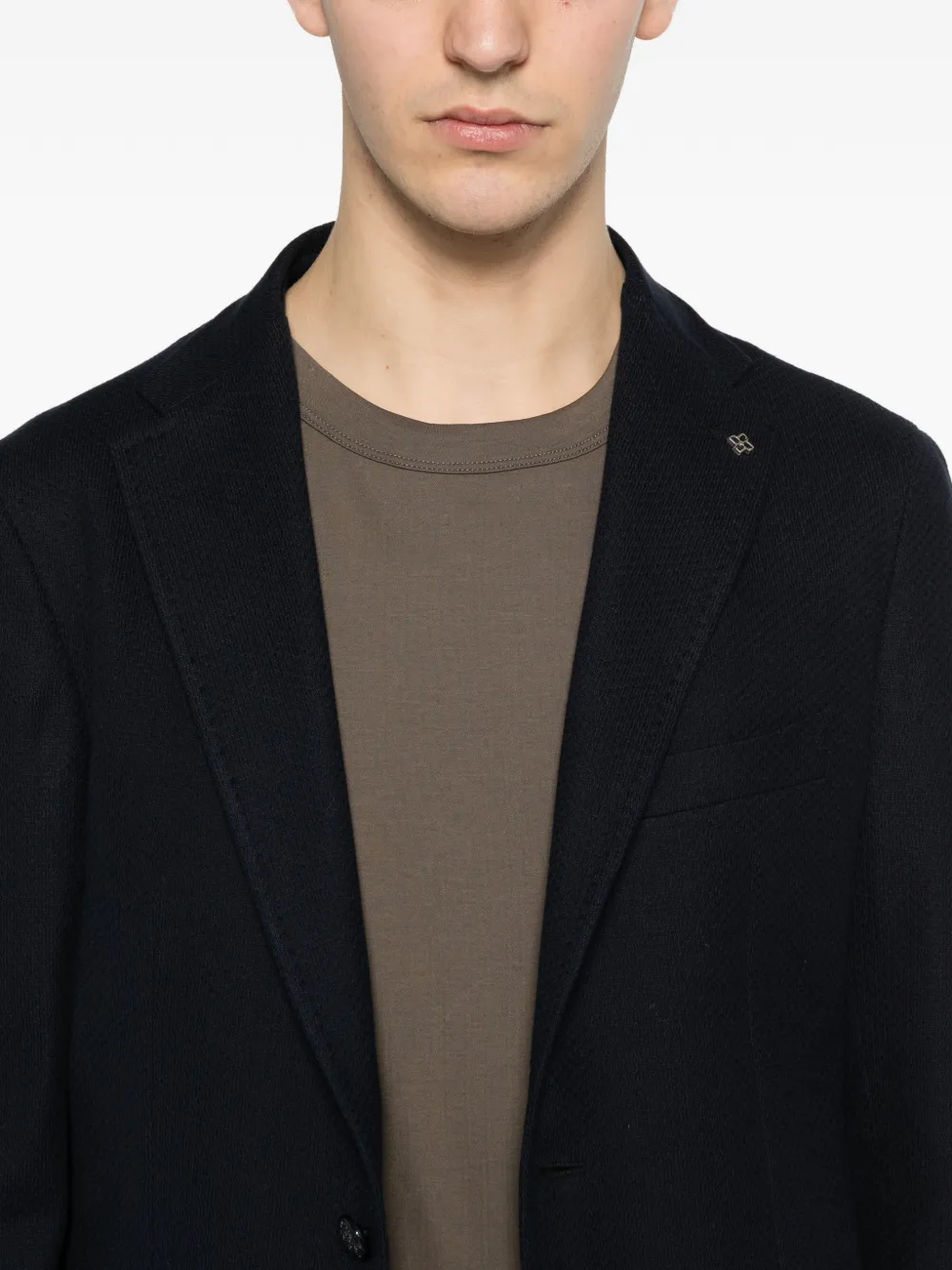 Tagliatore Blazer met enkele rij knopen Blauw
