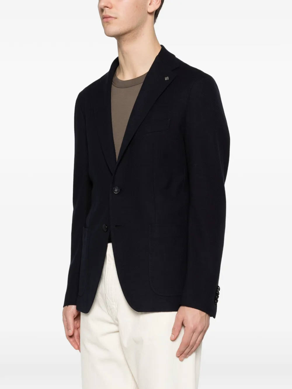 Tagliatore Blazer met enkele rij knopen Blauw