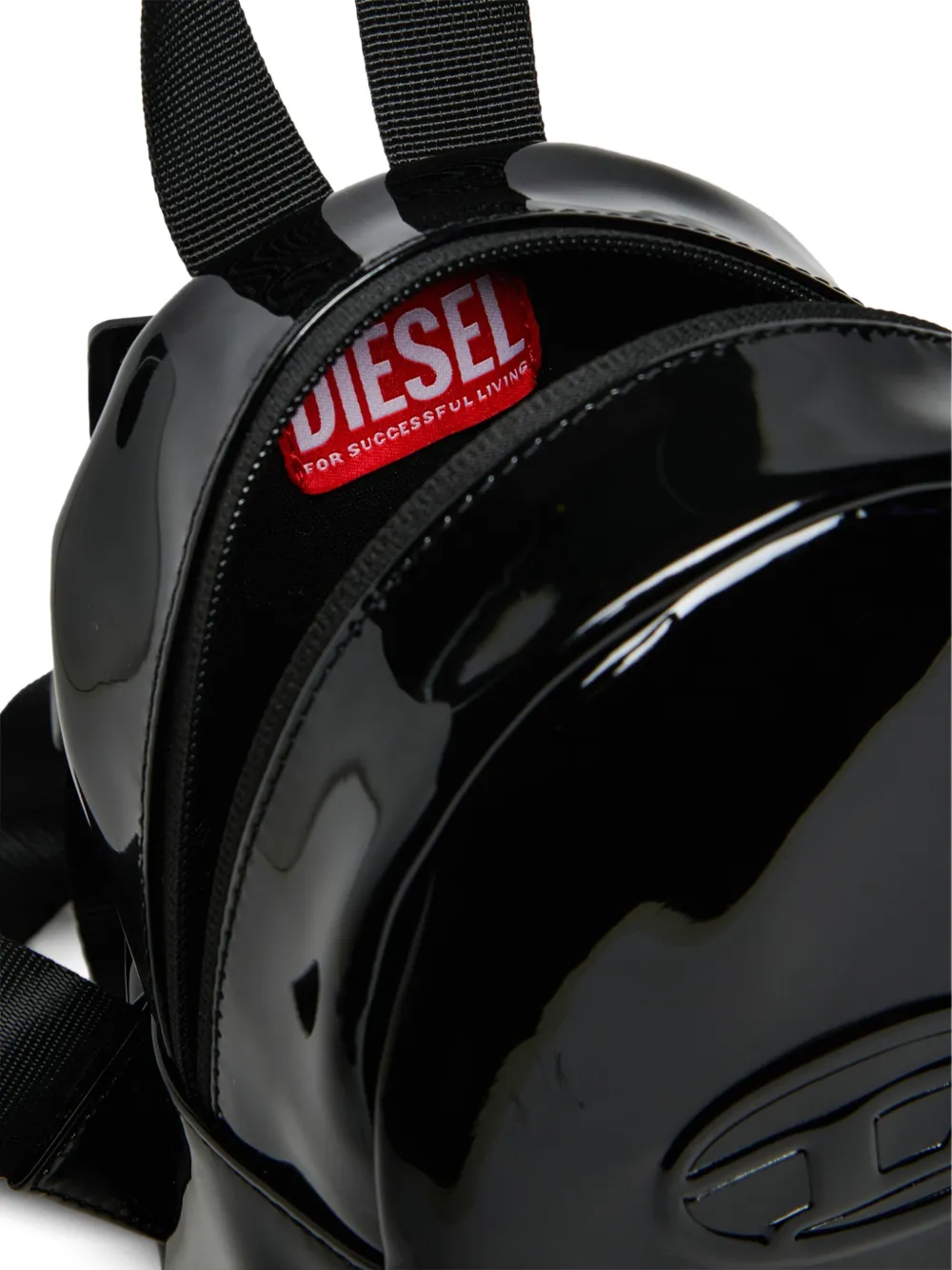 Diesel Kids Wengly rugzak met logo-reliëf Zwart