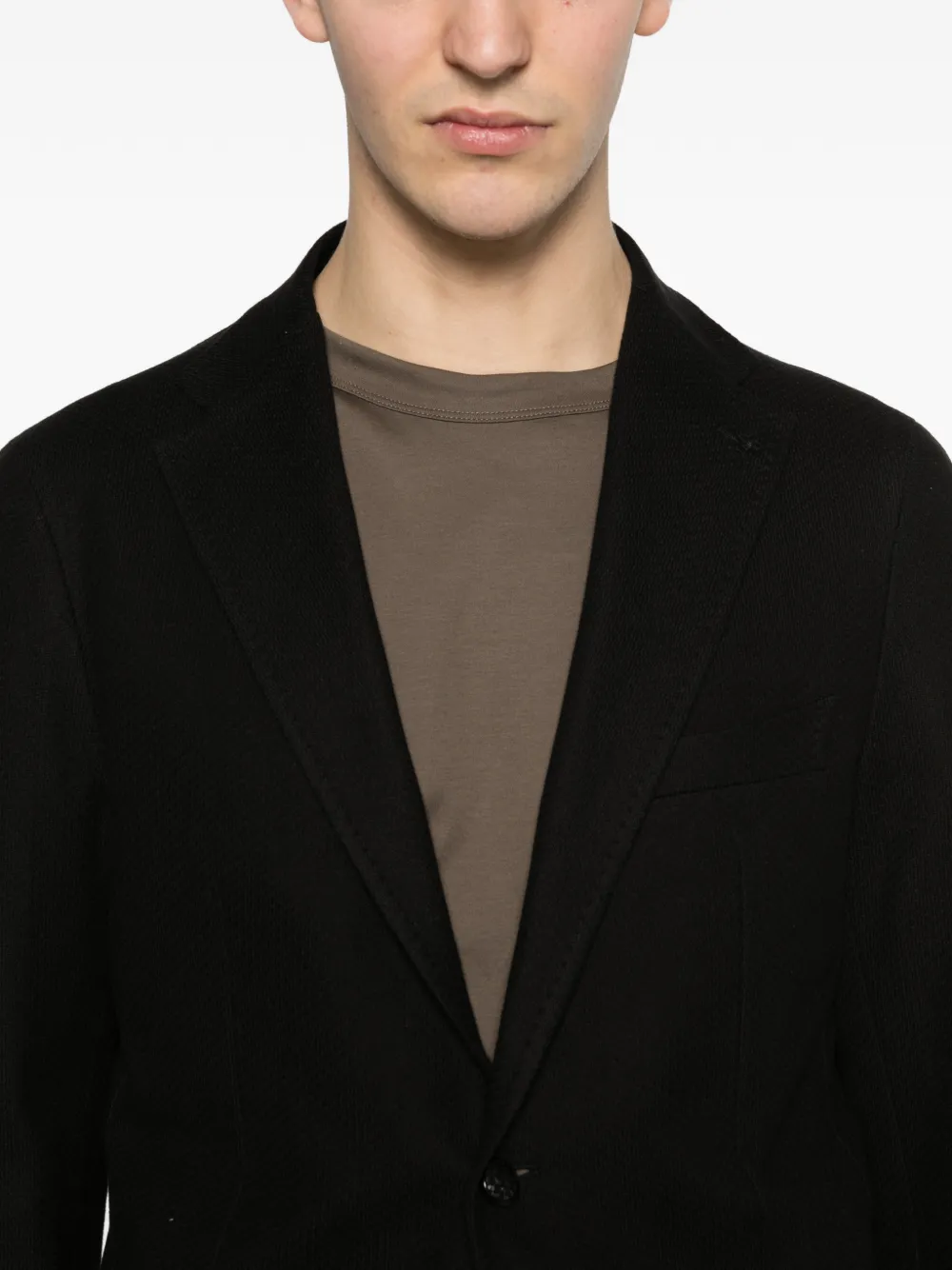 Tagliatore Blazer met enkele rij knopen Zwart