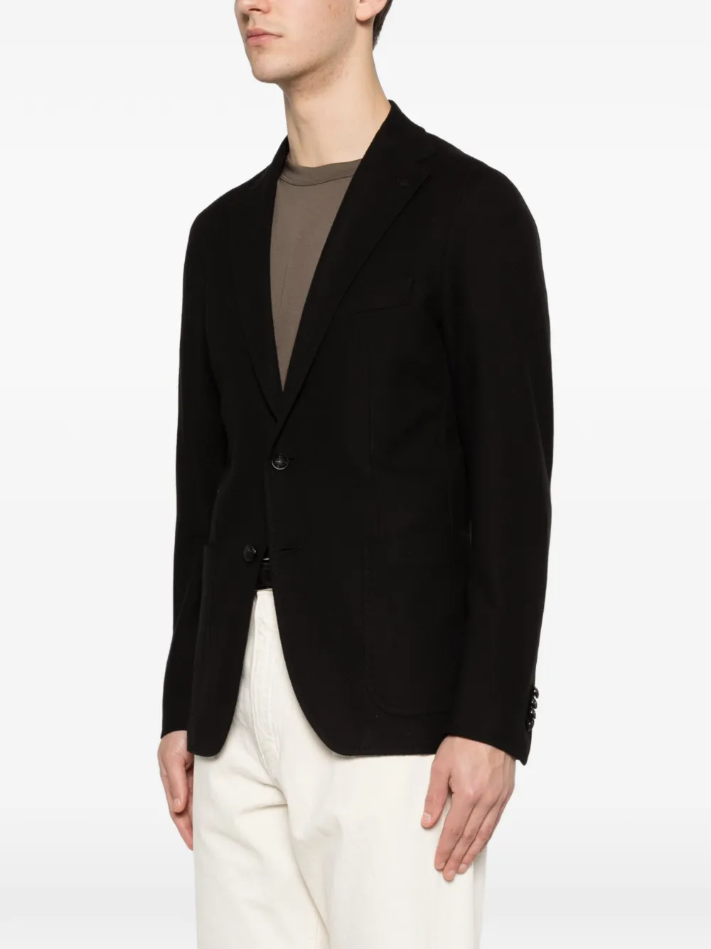 Tagliatore Blazer met enkele rij knopen Zwart