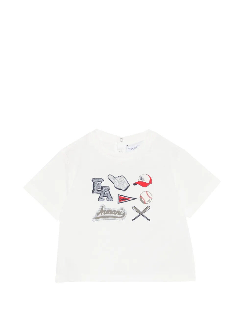 Emporio Armani Kids graphic T-shirt - Bianco
