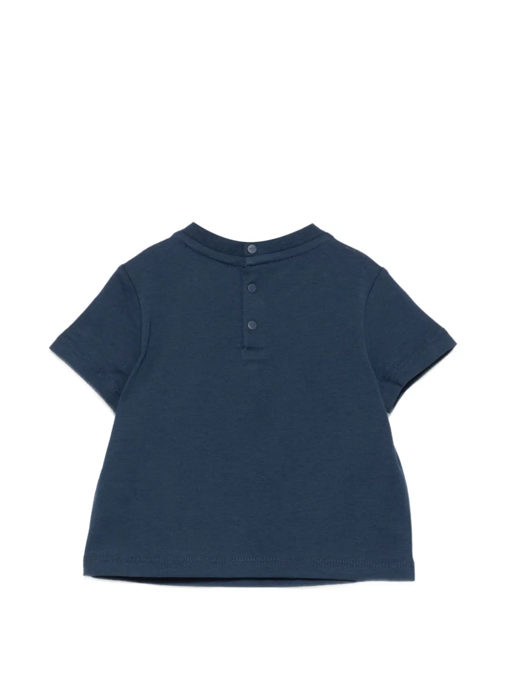 Emporio Armani Kids Honkbal T-shirt met grafische print Blauw