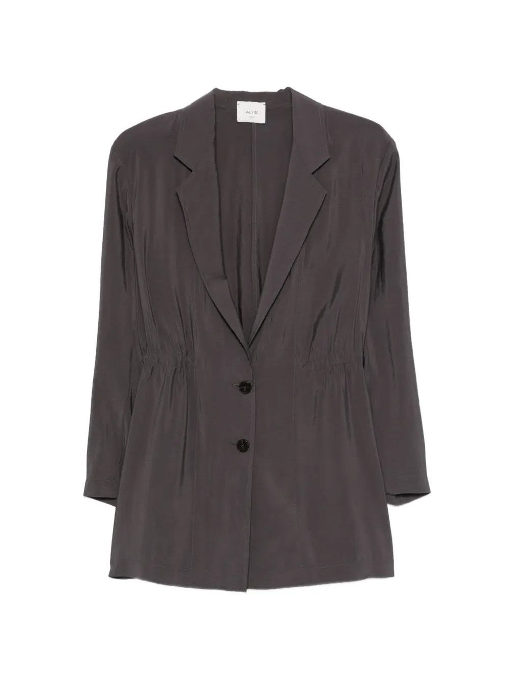 Alysi Drawstring-detail Blazer In Gray
