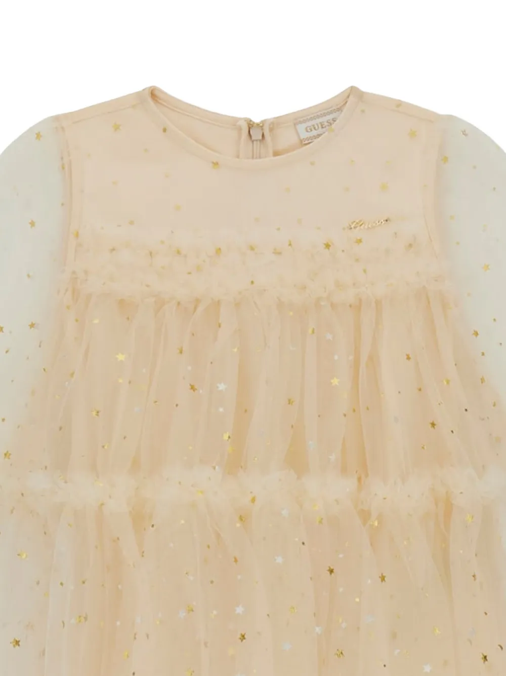 Star-Motif Ruffled Dress