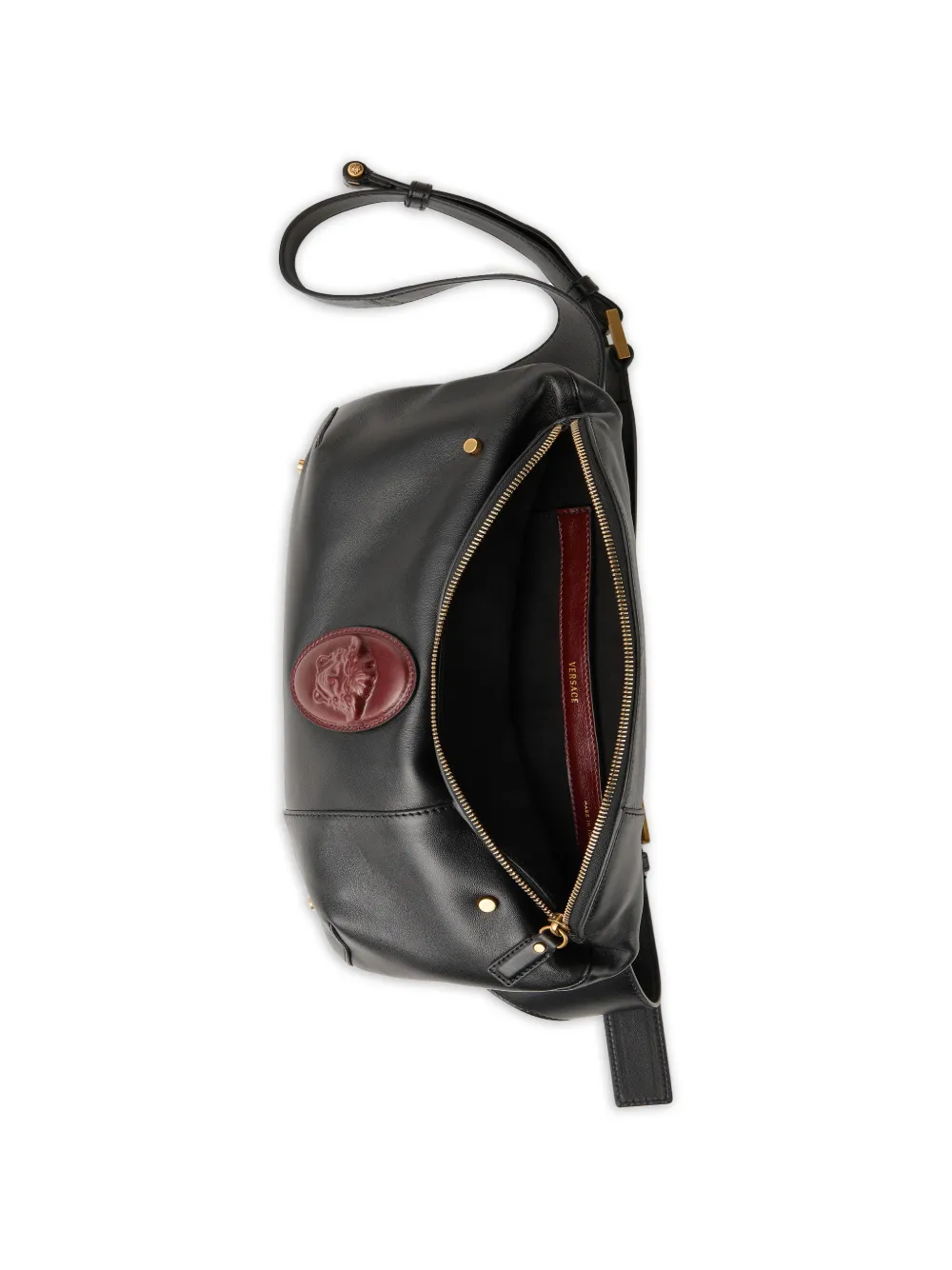 Versace Lou nappa heuptas Zwart