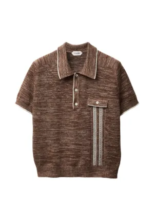 Dolce & Gabbana smooth-knit Polo Shirt | Brown | FARFETCH