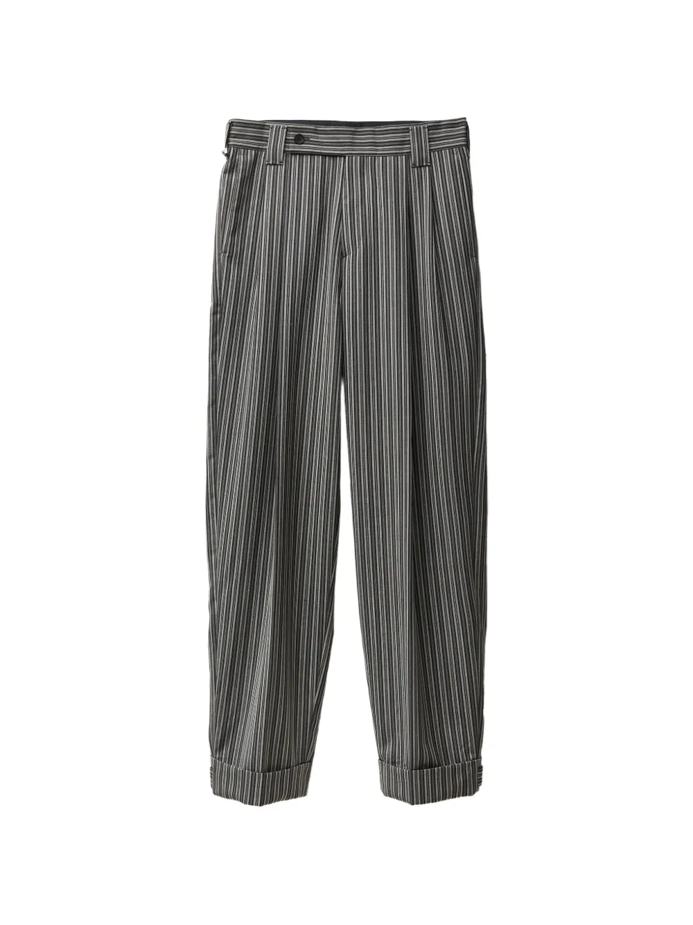 Versace striped pleated trousers - Schwarz