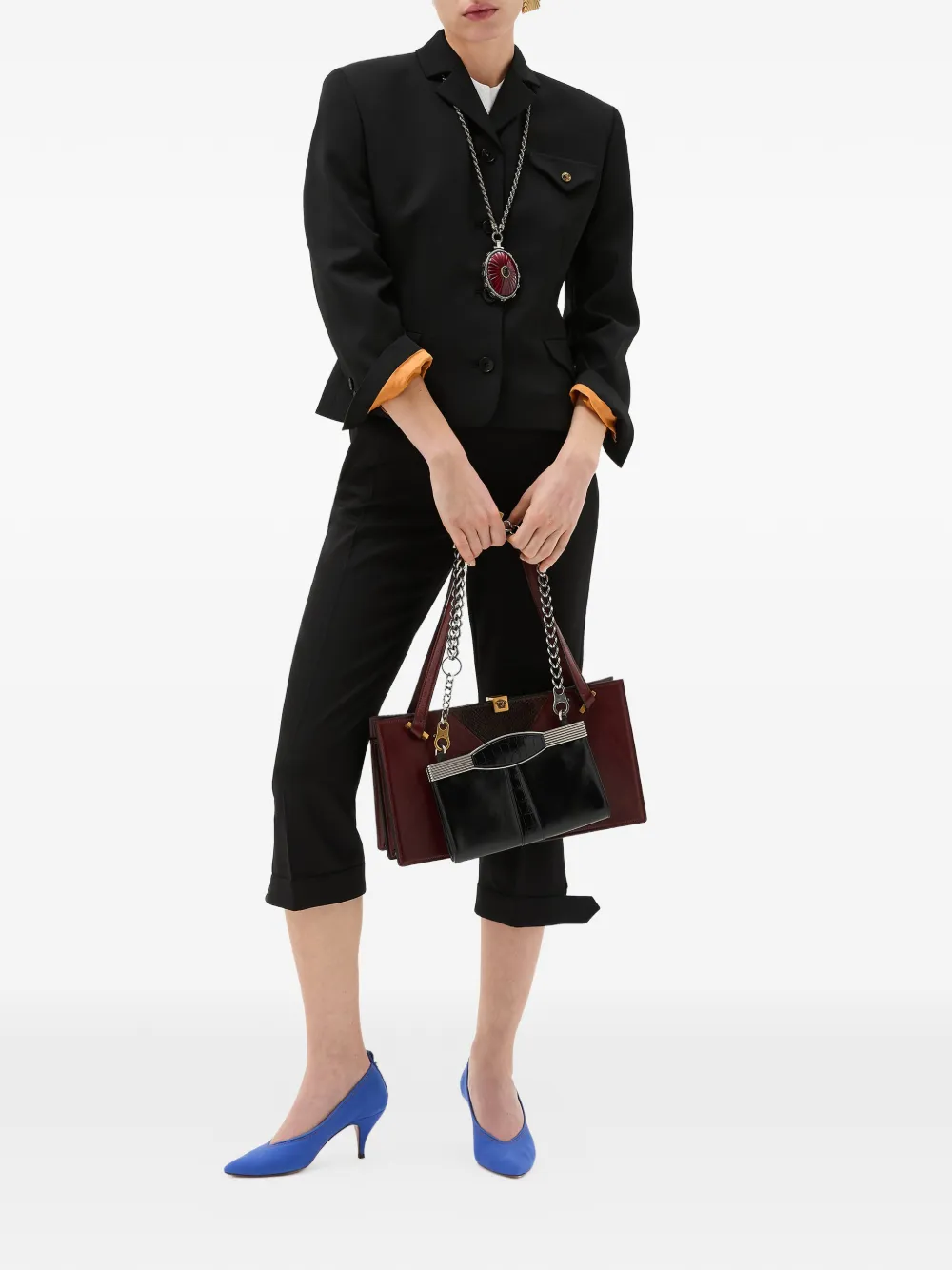 Versace Flap-pocket Jacket In Multi