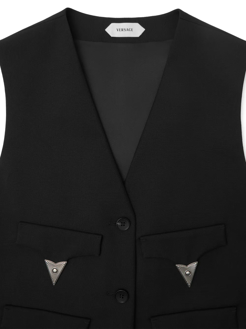 Versace Spencer van wol-mohairblend Zwart