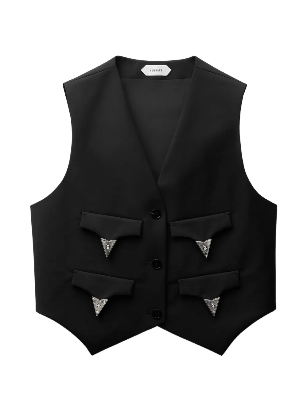 Versace wool-mohair vest - Nero