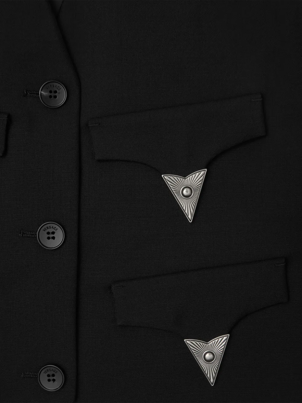  Versace Wool-mohair Vest - Black 