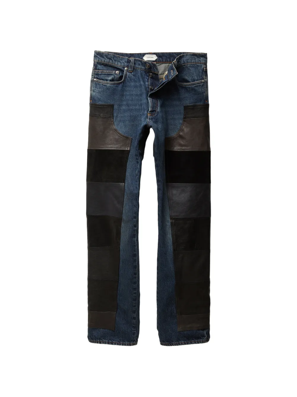 Versace Jeans con design patchwork - Blu