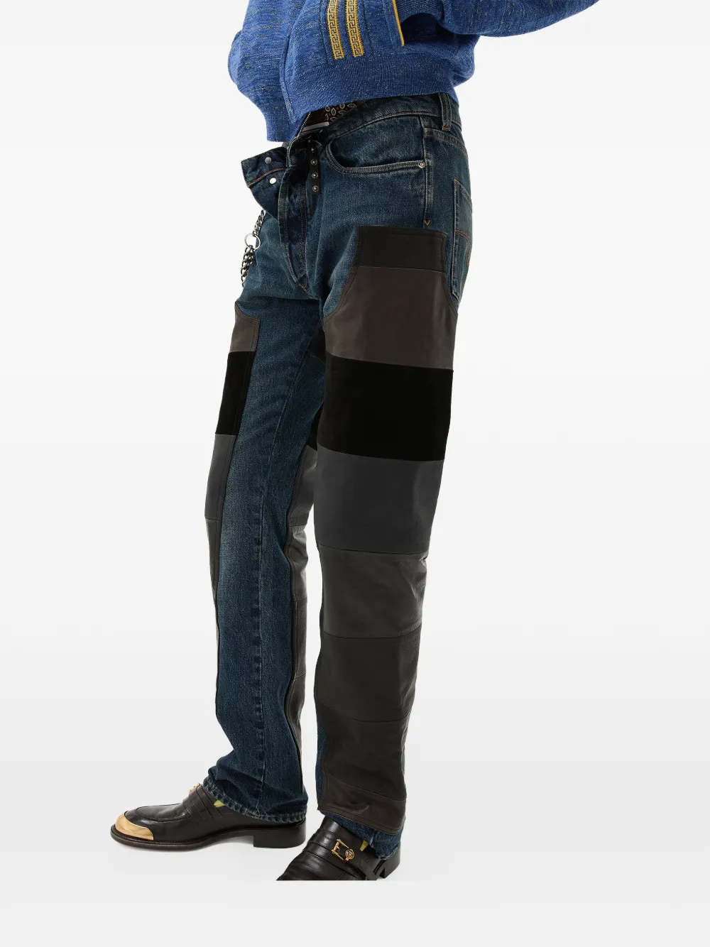 Versace Jeans met patchwork Blauw