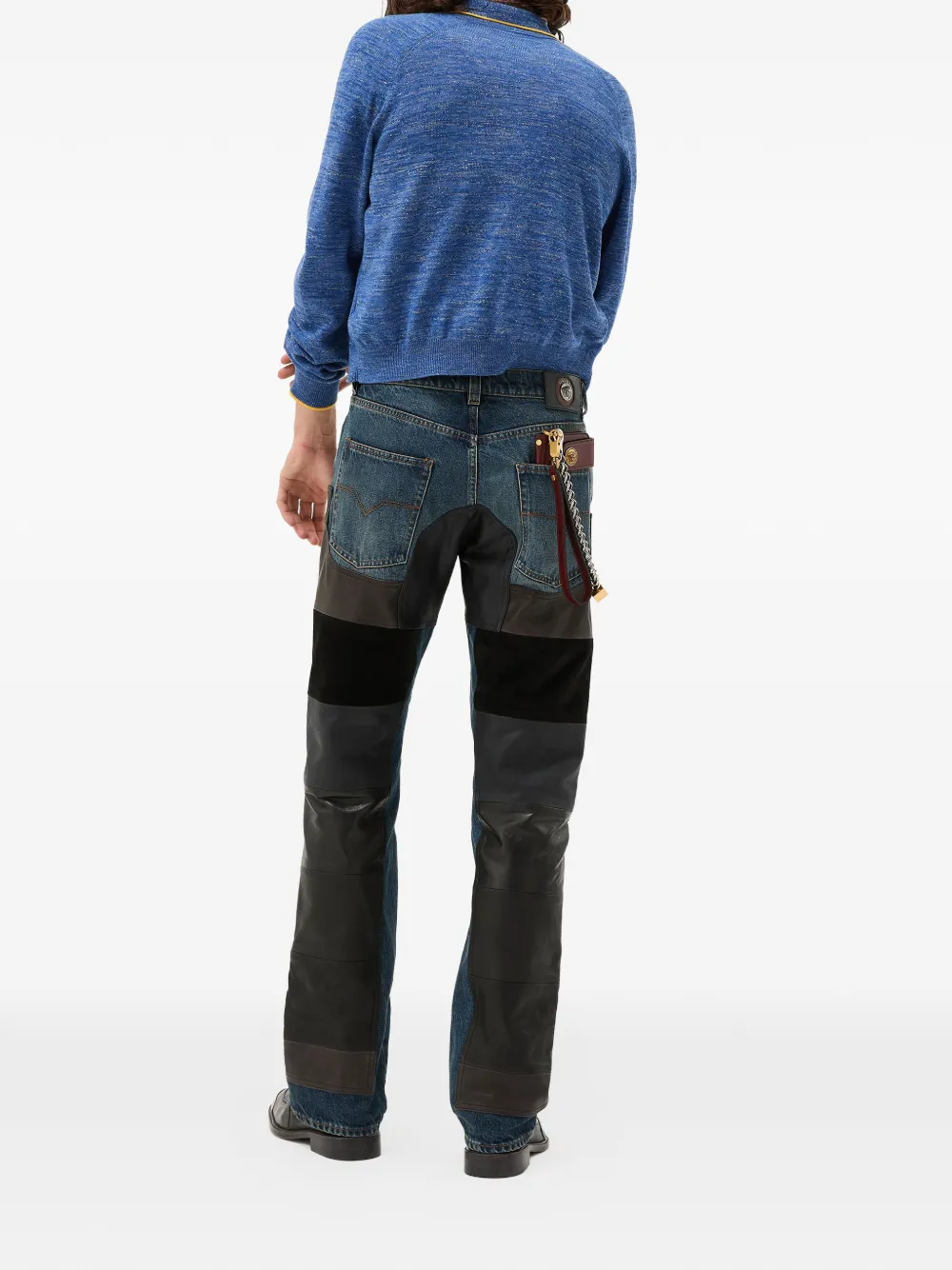 Versace Jeans met patchwork Blauw
