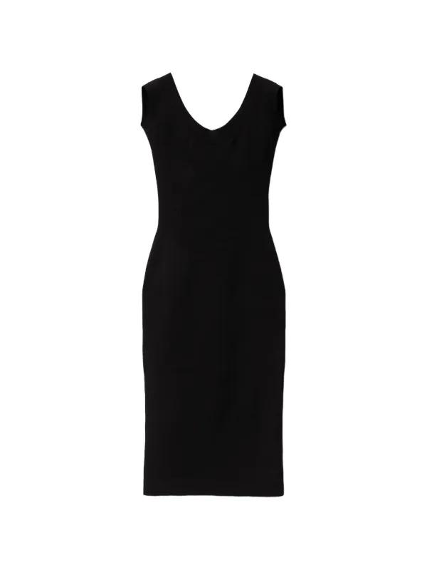 versace knit dress Viscose Knit Midi Dress Black