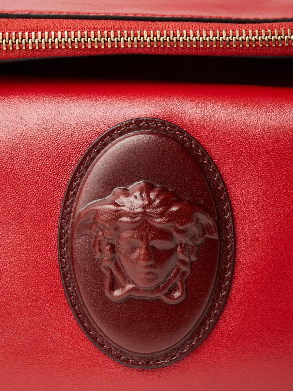 Versace Lou heuptas van nappaleer Rood
