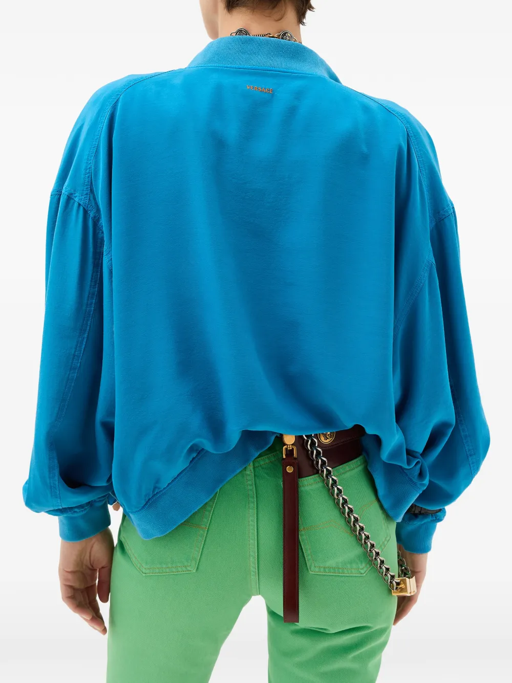 Versace Bomberjack met rits Blauw