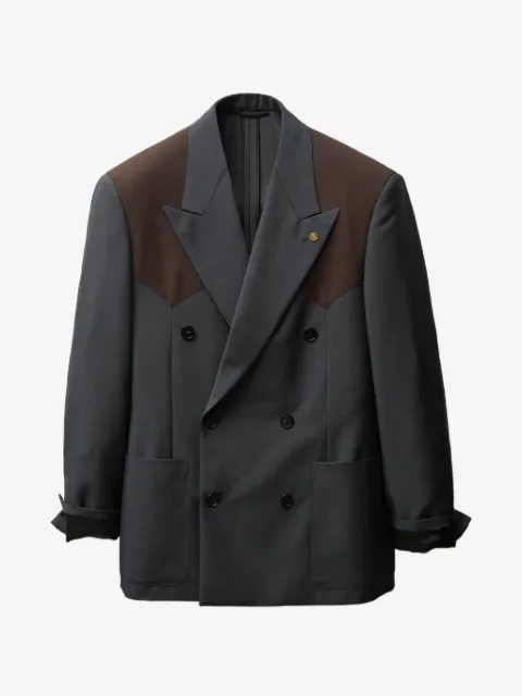 Versace wool-mohair boxy blazer