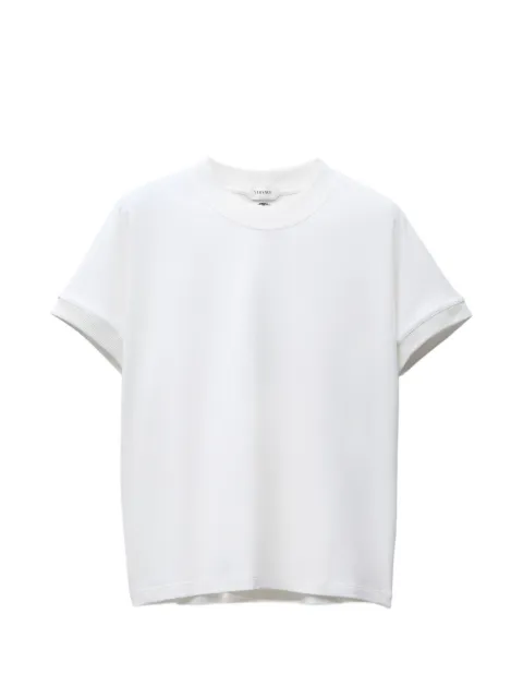 Versace Stretch-T-Shirt mit Logo-Stickerei