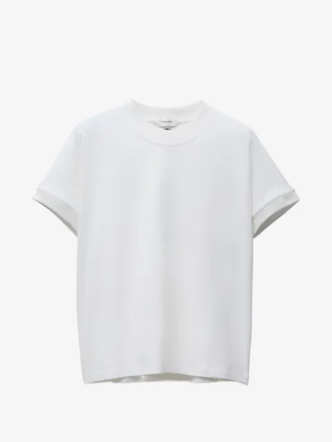 Versace playera de algodón con logo bordado