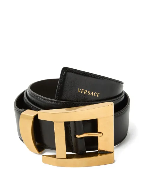 Versace leather belt 4 cm