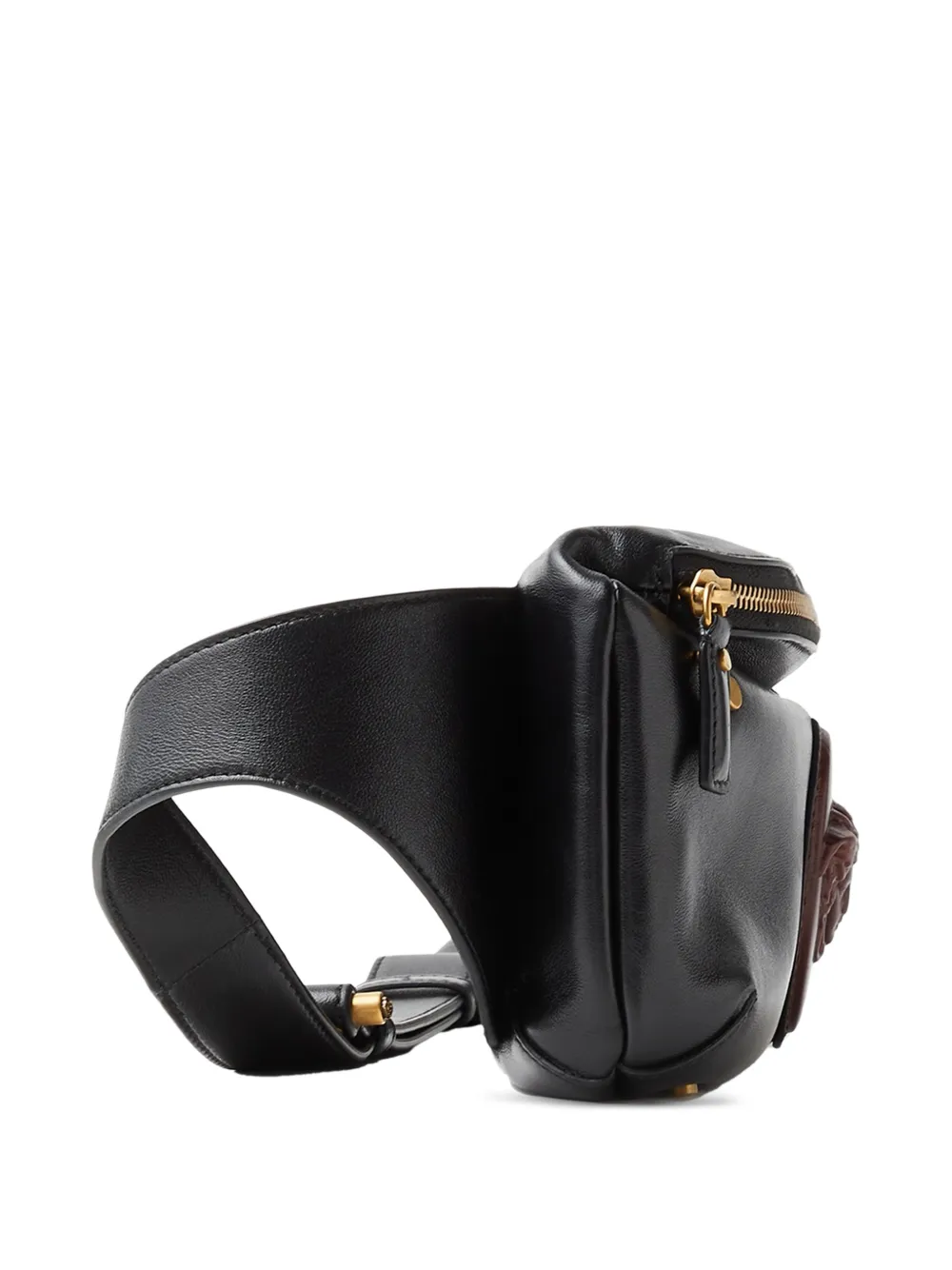  Versace Lou Small Nappa Belt Bag - Black 