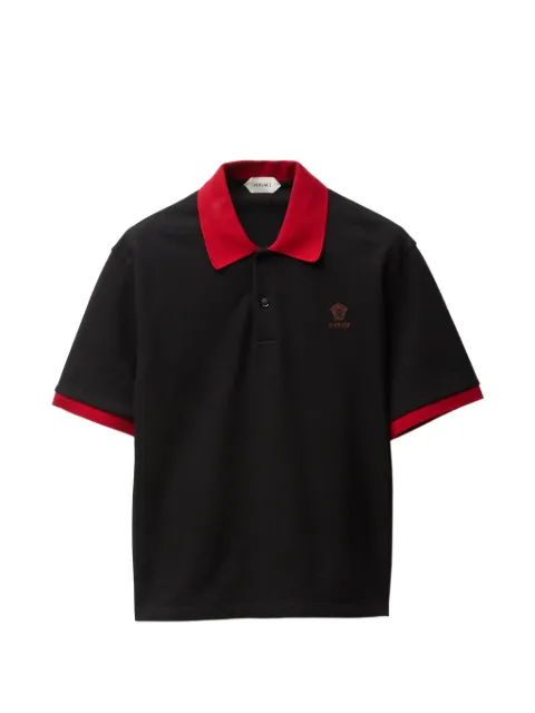 Versace short-sleeve logo polo shirt