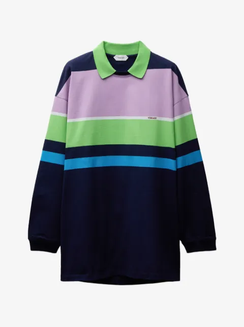 Versace striped cotton-jersey mini dress