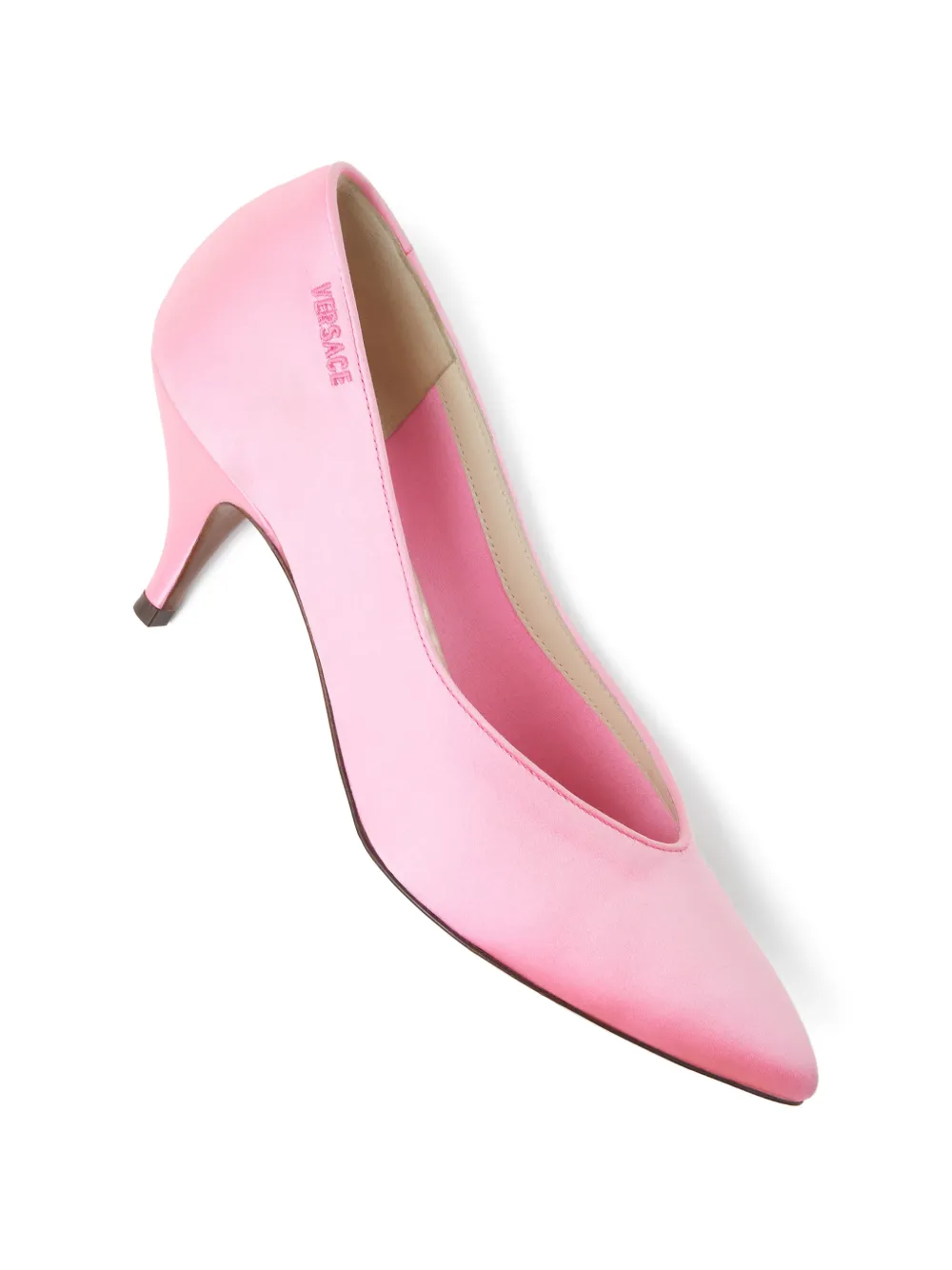 Versace Tina satijnen pumps Roze