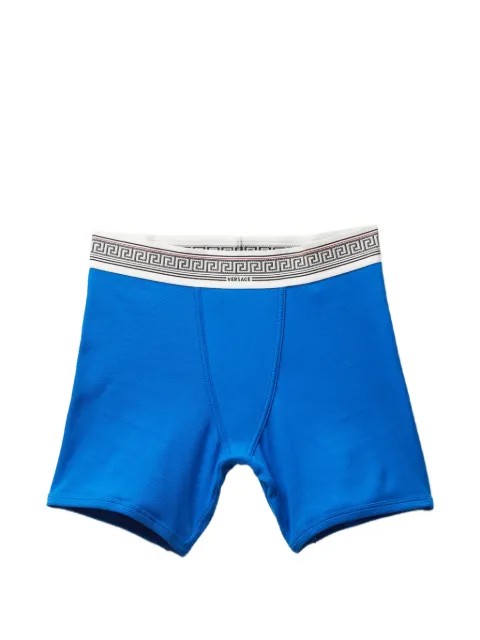 Versace ribbed cotton-jersey trunks