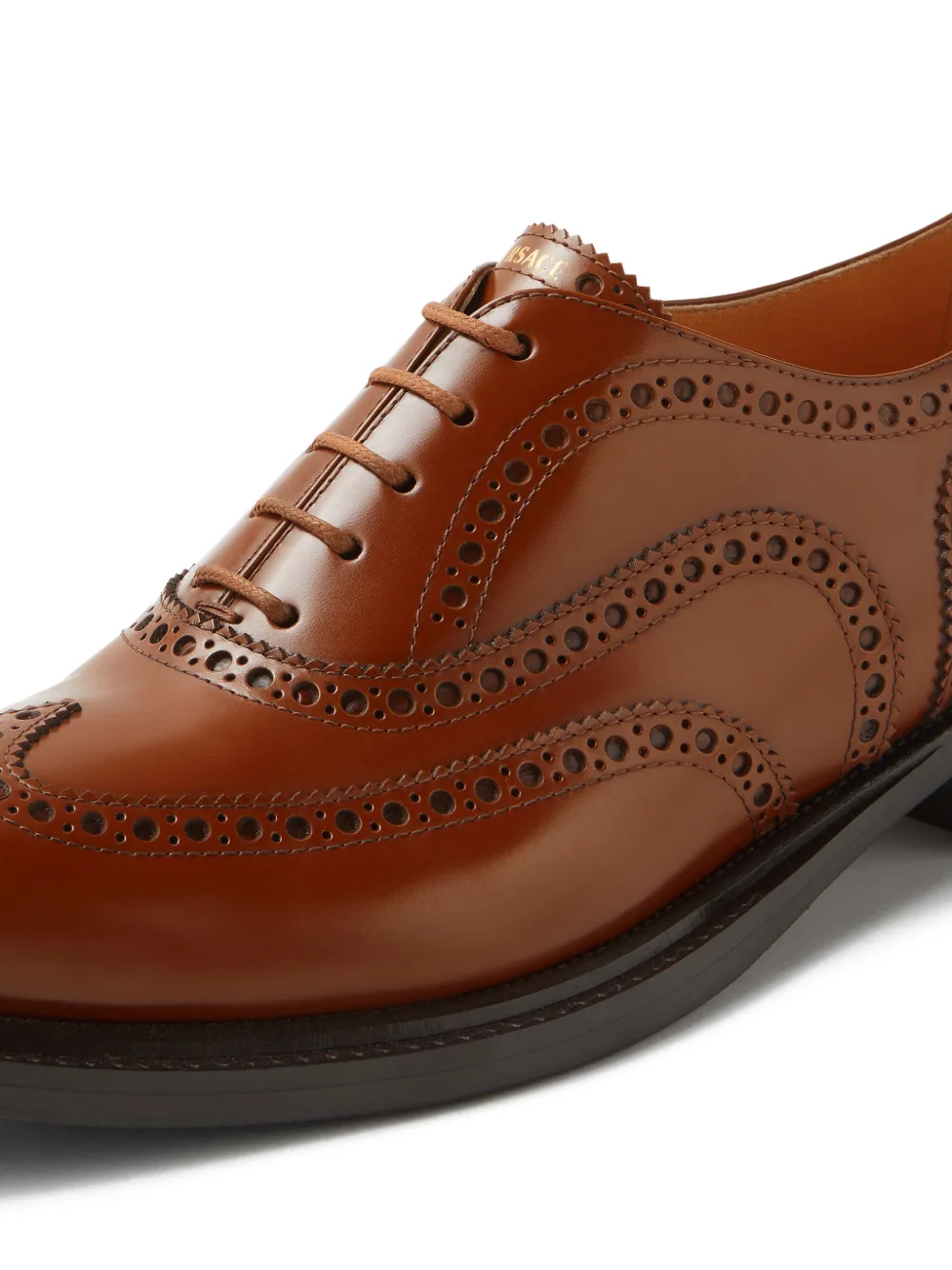 Versace Brogue derby veterschoenen Bruin