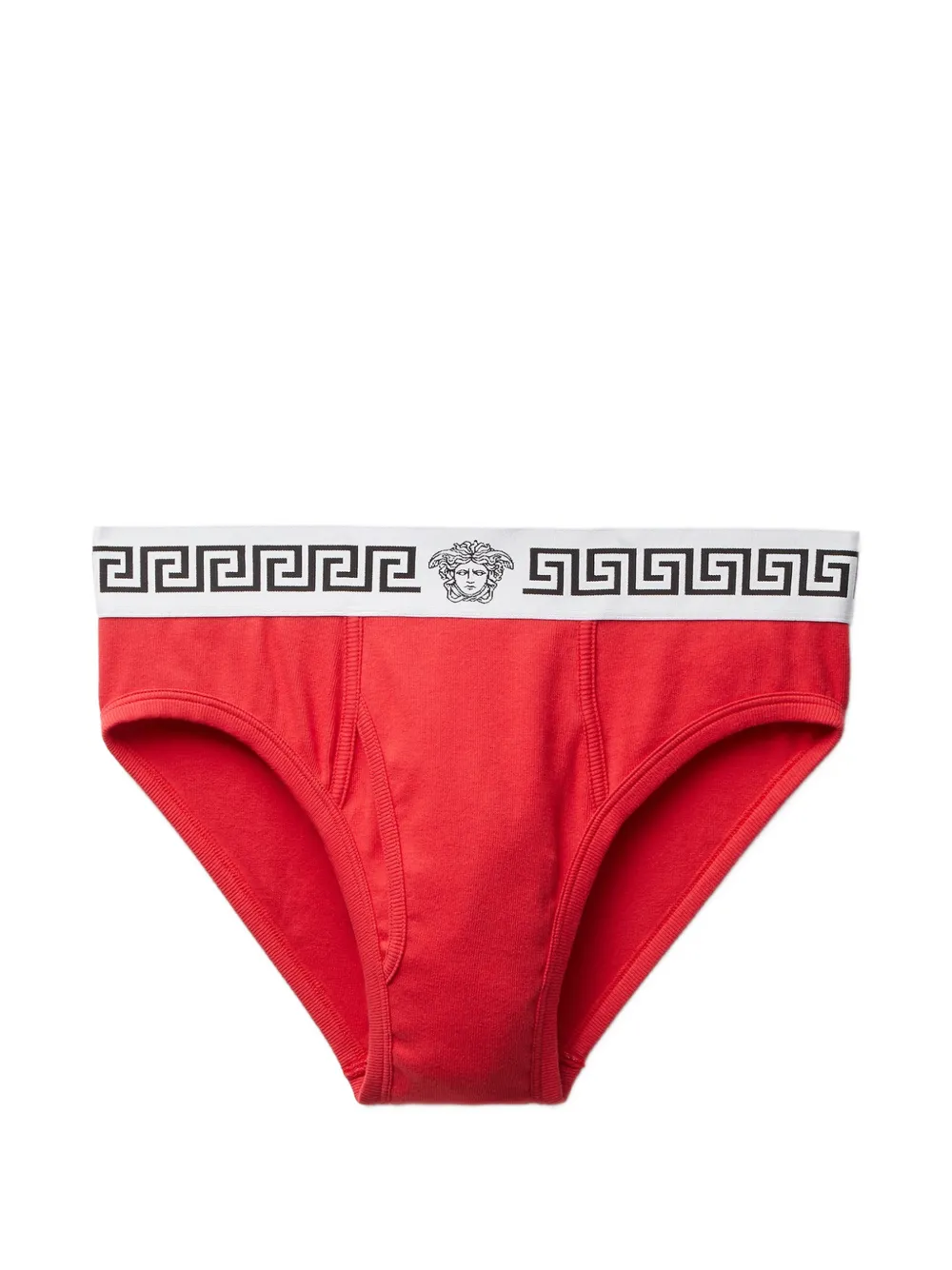 Versace ribbed cotton-jersey briefs - Rosso
