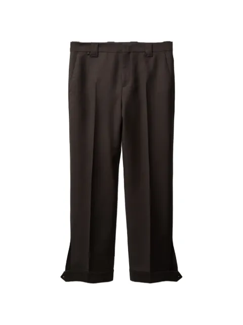 Versace wool-mohair regular formal pants