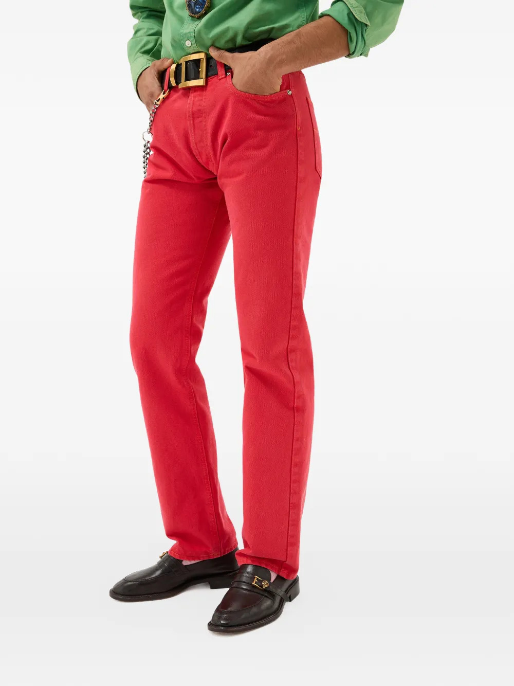 Versace Straight jeans Rood