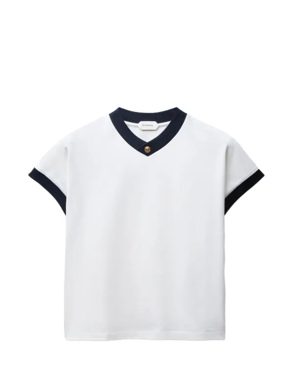 Versace Stretch Cotton-jersey T-shirt in White