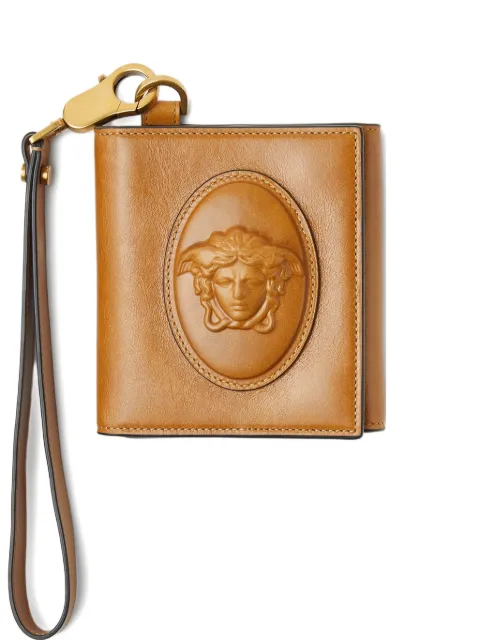 Versace medallion wristlet wallet