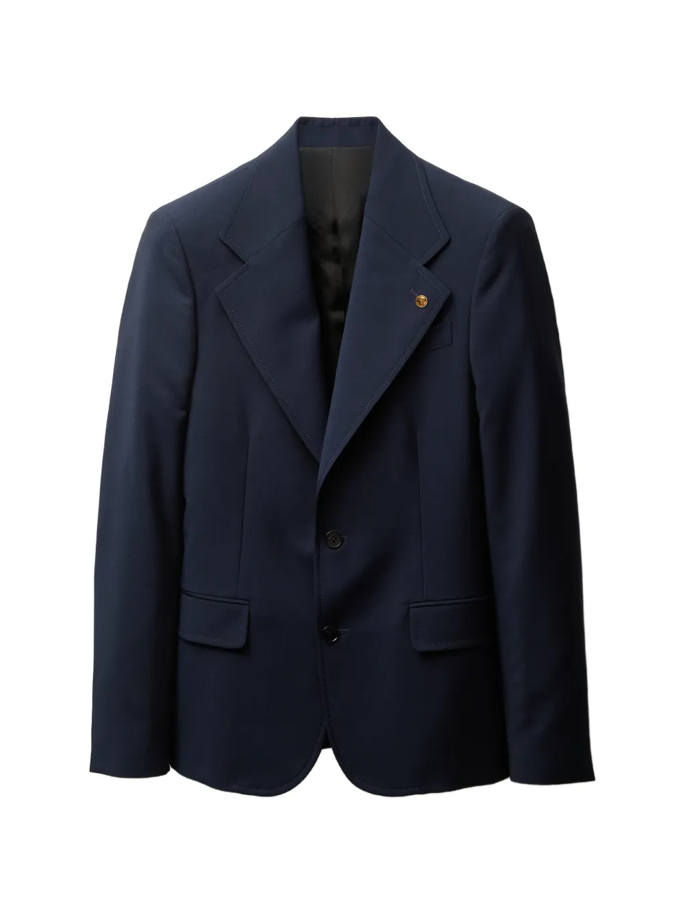 Versace wool-mohair slim blazer - Blau