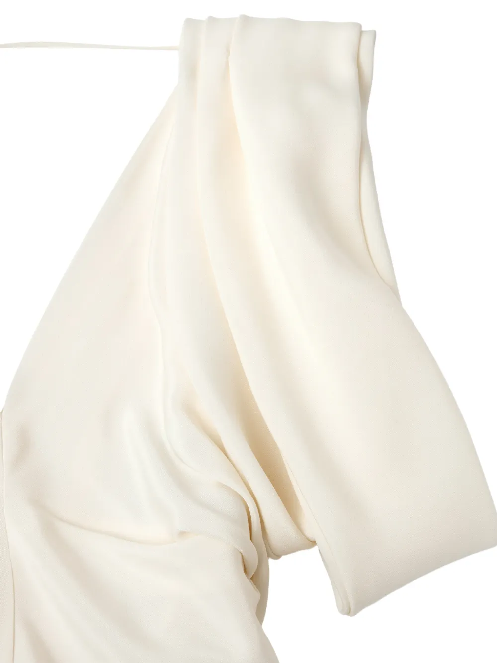 Versace Marocaine crêpe zijden midi-jurk Wit